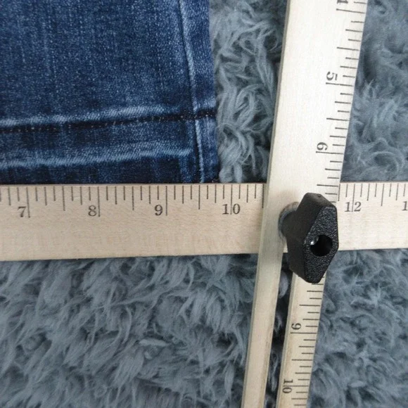 STS Blue Jeans Womens 29 Blue Mandy Baby Flare High Rise Fringe 31x31* NWT - Picture 8 of 16